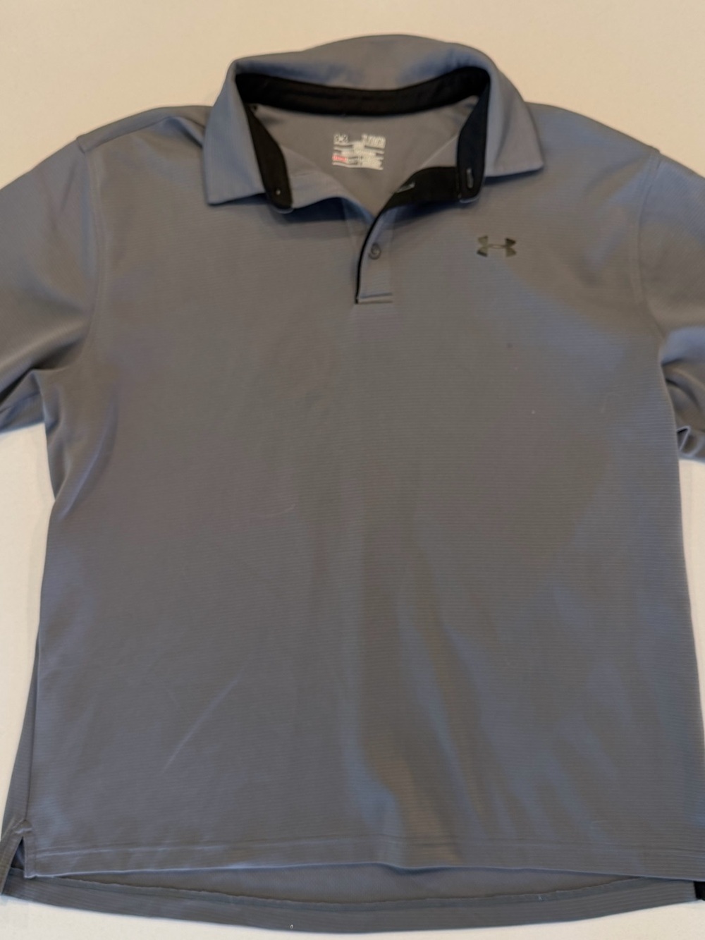 Under Armour Men's Slate Gray Polo with Black Trim